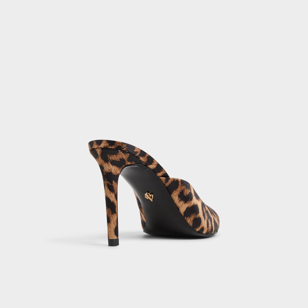 Elenara Brown Multi Women's Heeled mules - Heeled mule, Stiletto heel