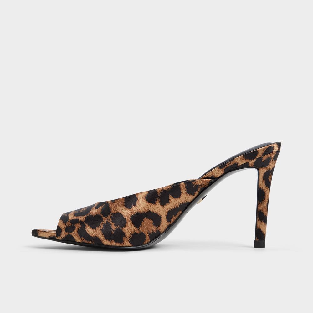 Elenara Brown Multi Women's Heeled mules - Heeled mule, Stiletto heel