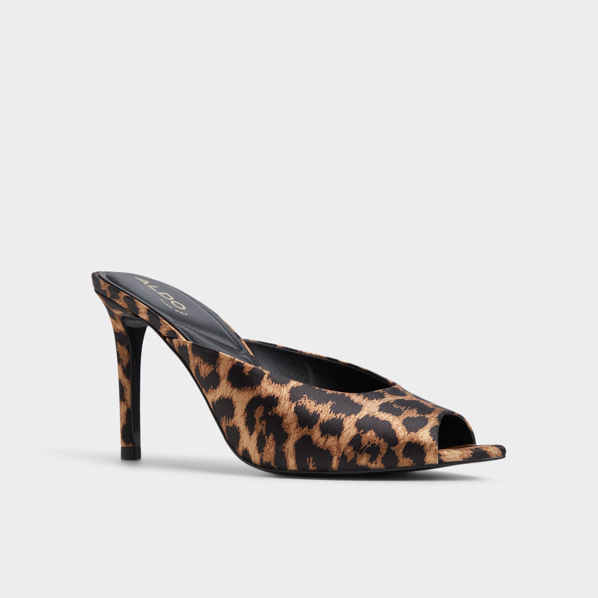 Elenara Brown Multi Women's Heeled mules - Heeled mule, Stiletto heel