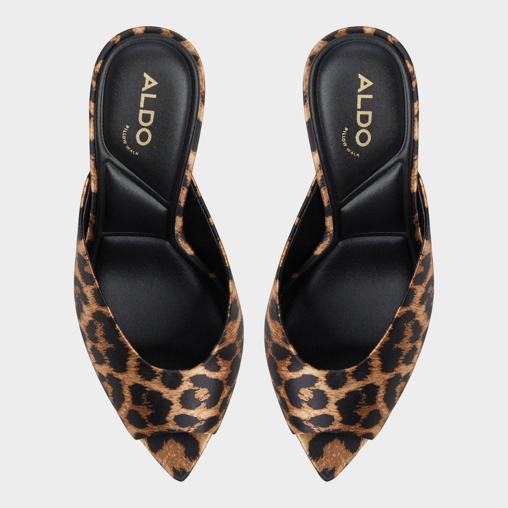Elenara Brown Multi Women's Heeled mules - Heeled mule, Stiletto heel