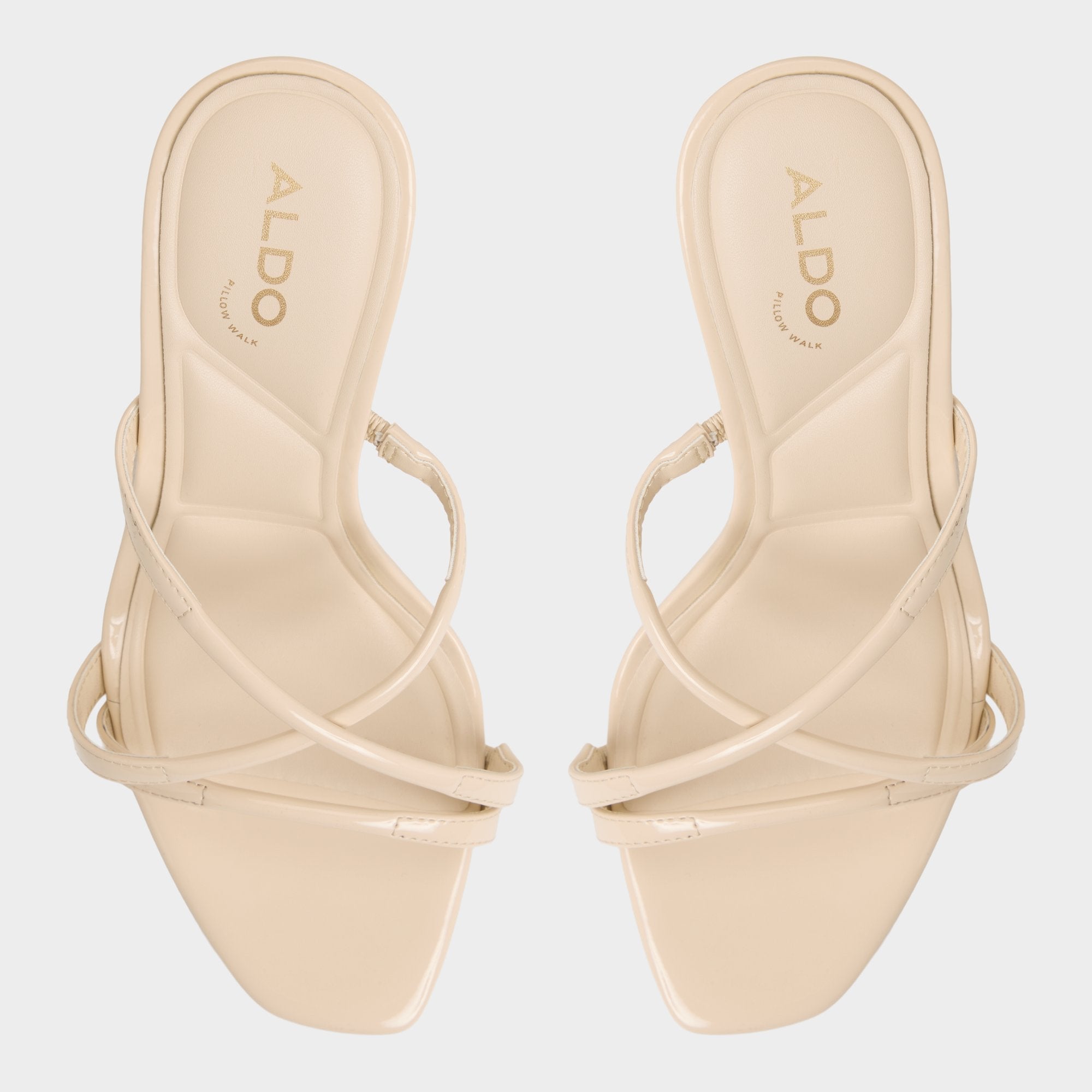 Velaia Light Beige Women's Heeled mules - Heeled mule, Stiletto heel