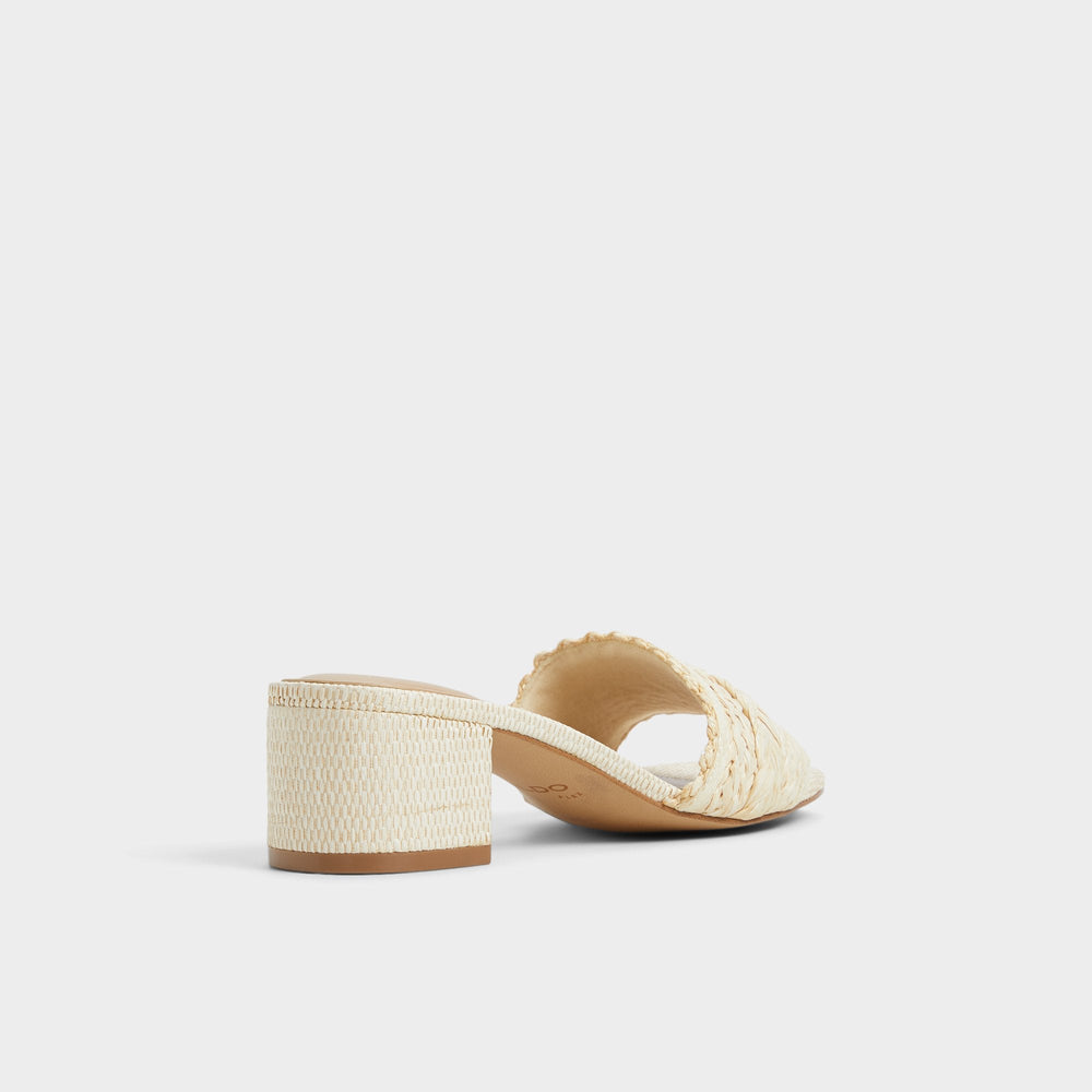 Claudina Natural Women's Block heels - Heeled mule, Block heel