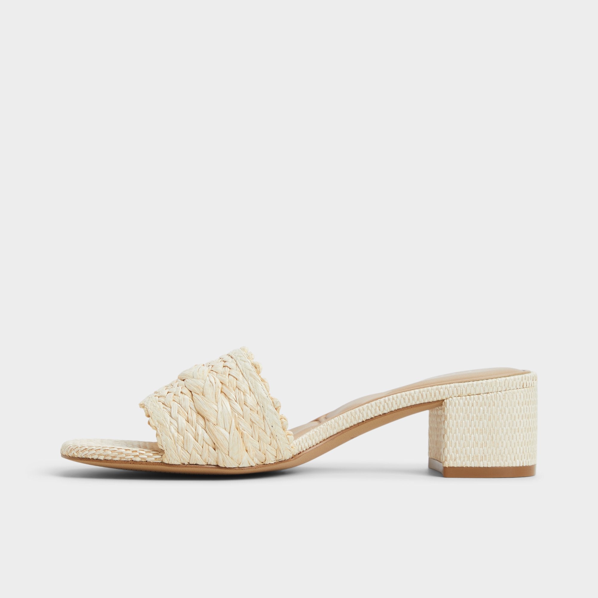Claudina Natural Women's Block heels - Heeled mule, Block heel