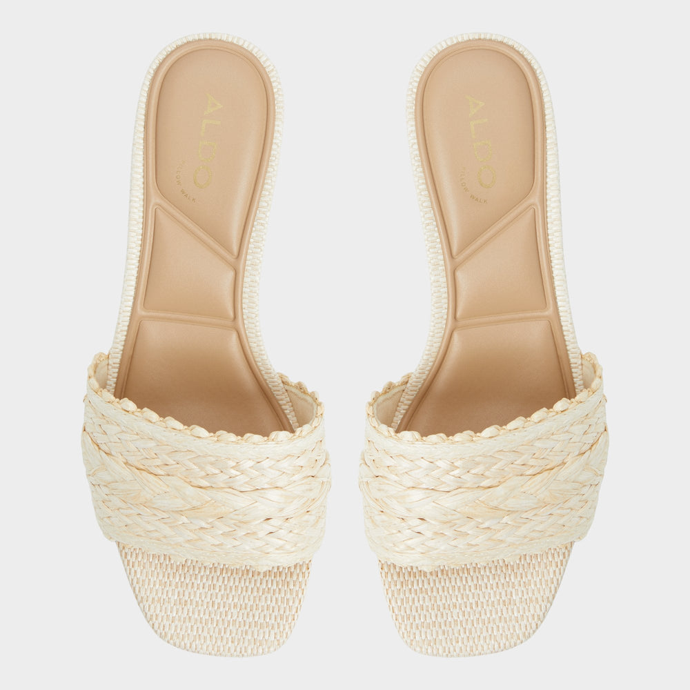 Claudina Natural Women's Block heels - Heeled mule, Block heel