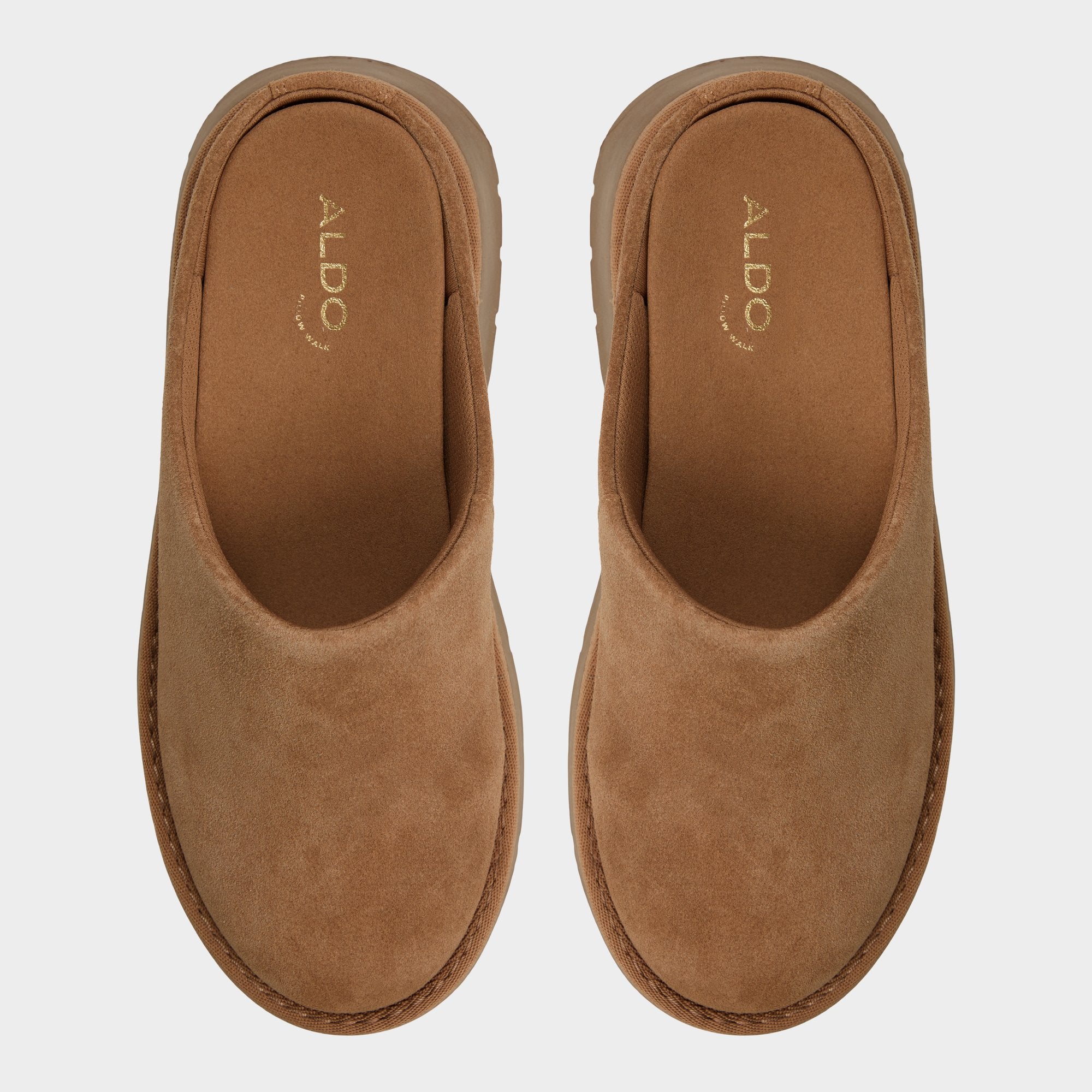Academia Camel Women's Cold Weather Shoes - Heeled mule, Lug sole