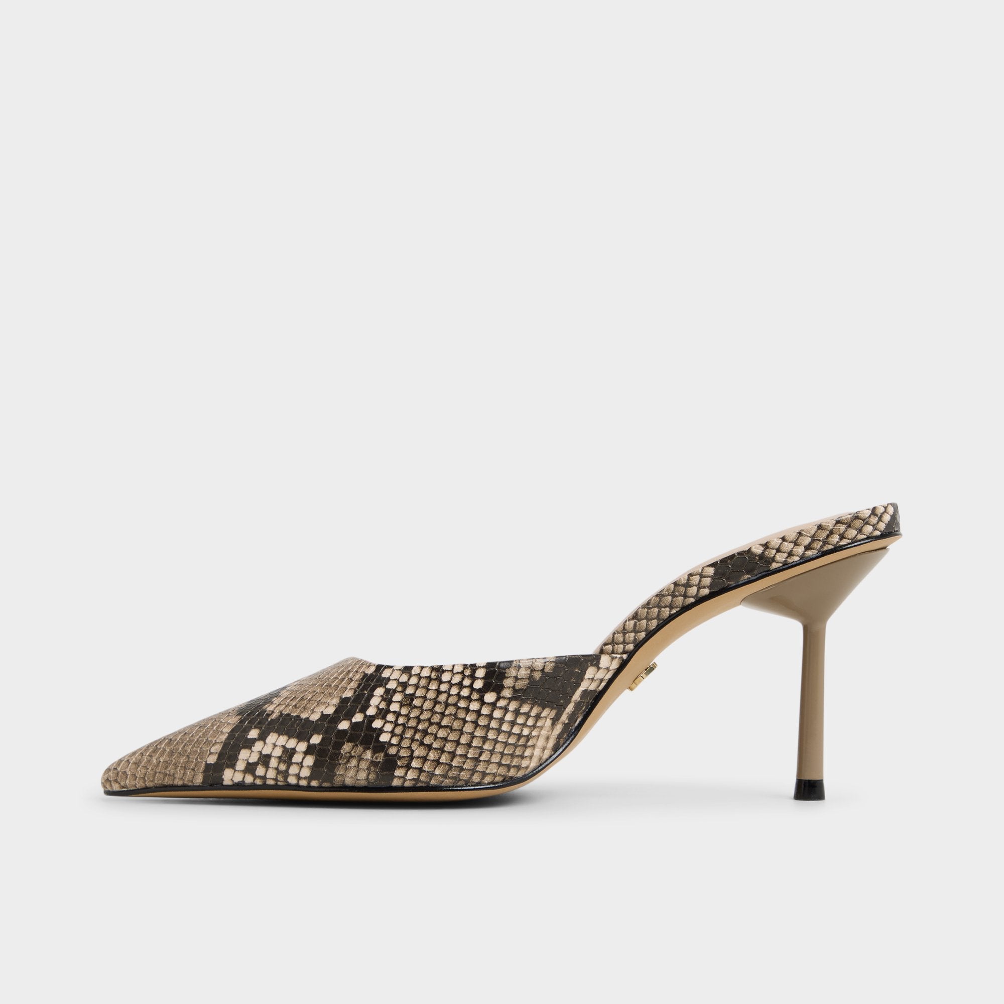 Beatrixy Python Women's Heeled mules - Heeled mule, Stiletto heel