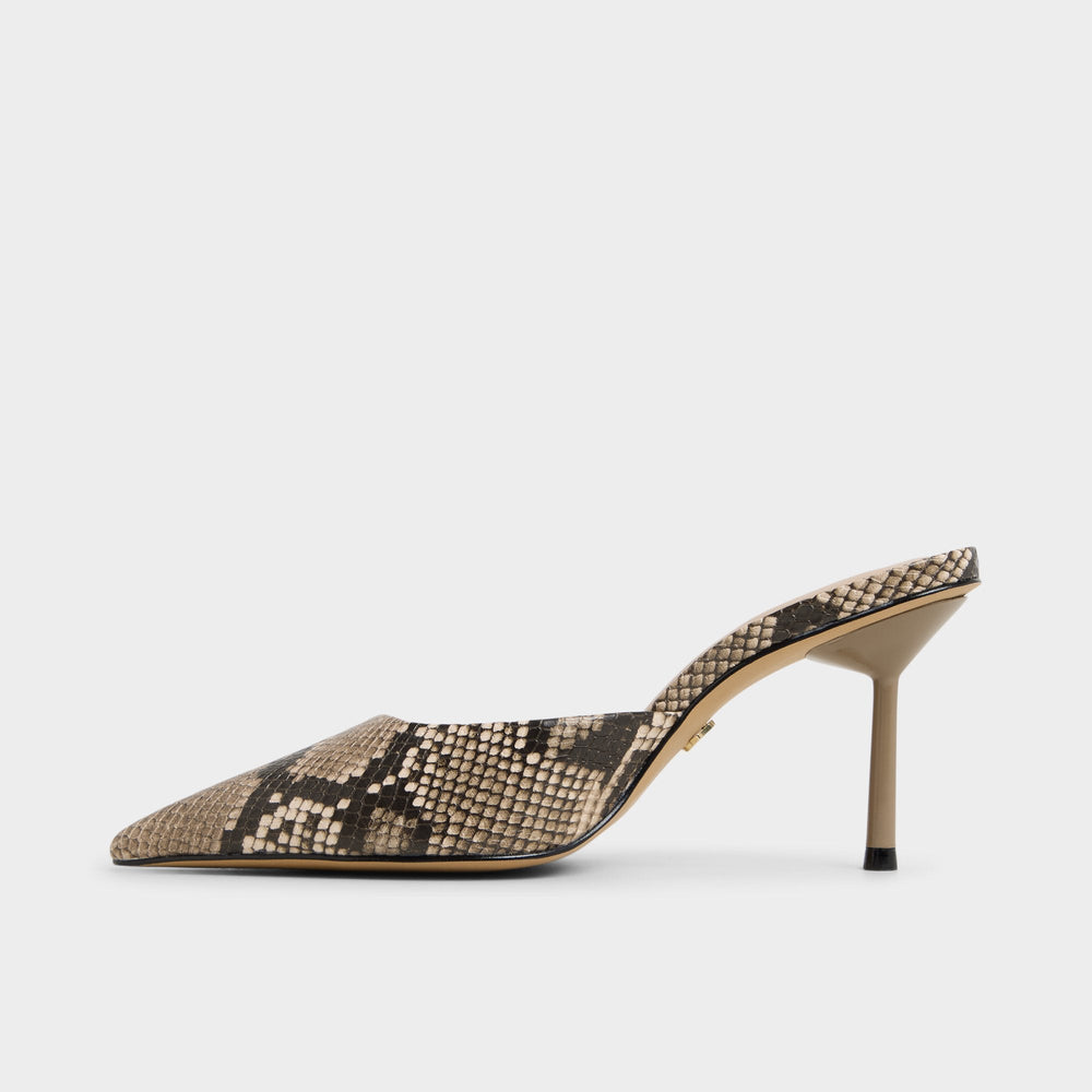 Beatrixy Python Women's Heeled mules - Heeled mule, Stiletto heel
