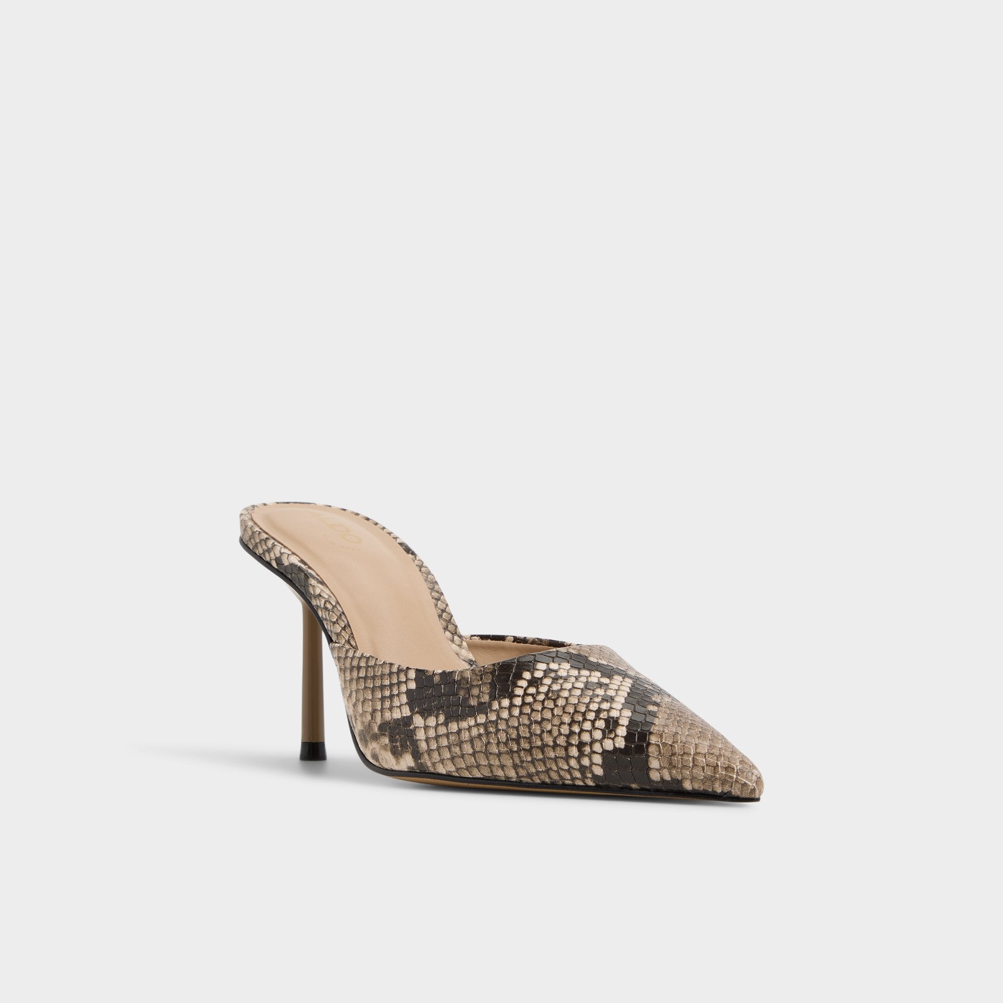Beatrixy Python Women's Heeled mules - Heeled mule, Stiletto heel