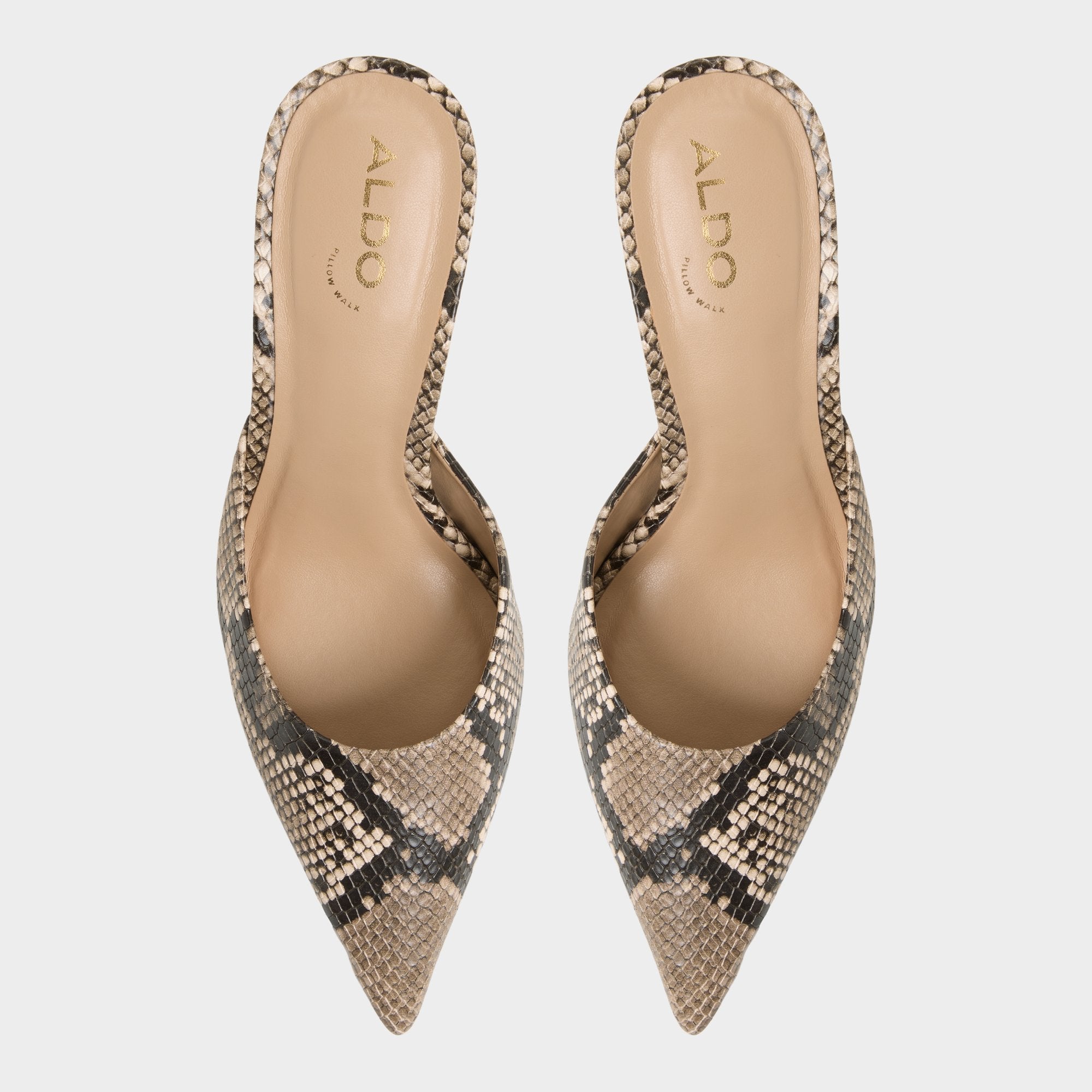 Beatrixy Python Women's Heeled mules - Heeled mule, Stiletto heel