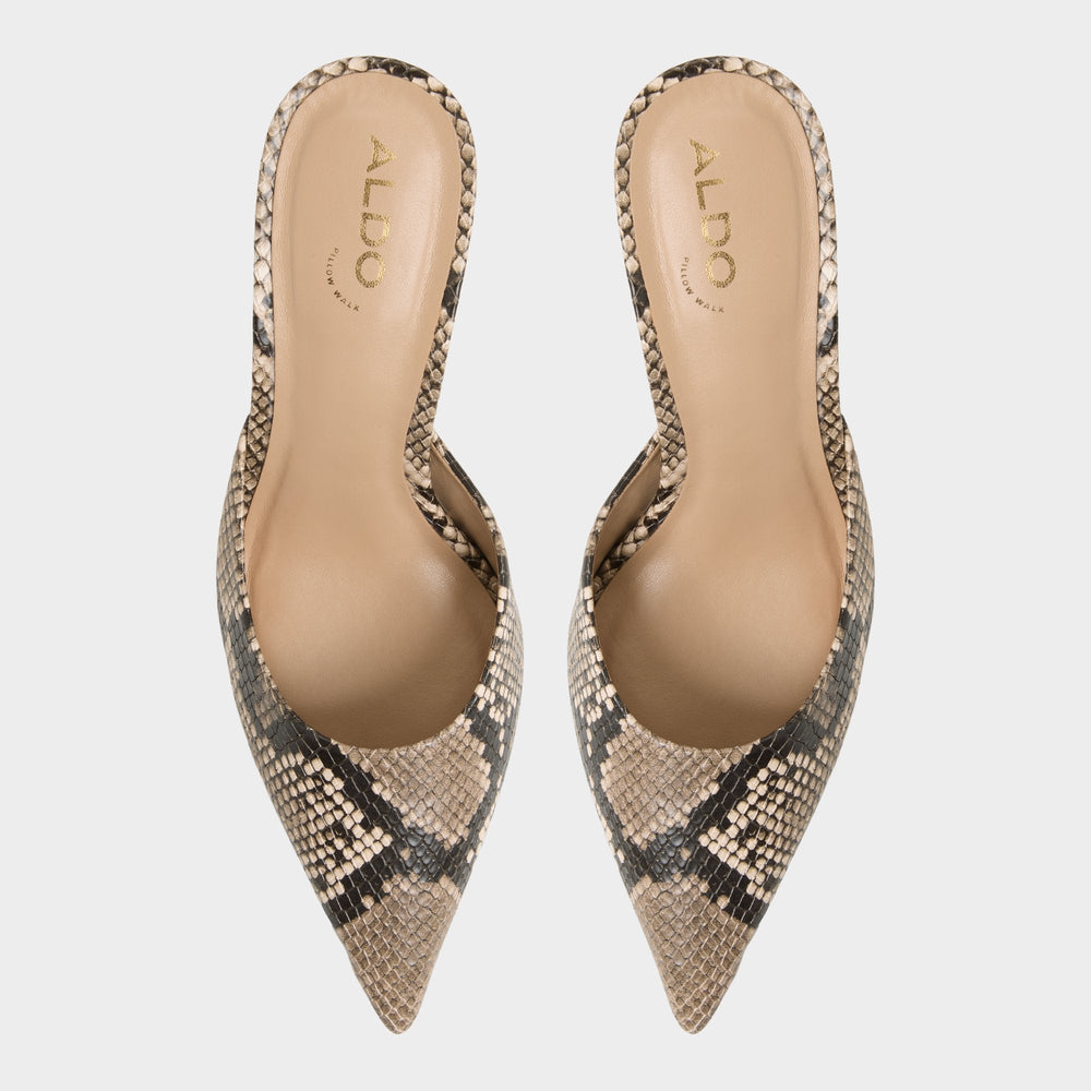 Beatrixy Python Women's Heeled mules - Heeled mule, Stiletto heel