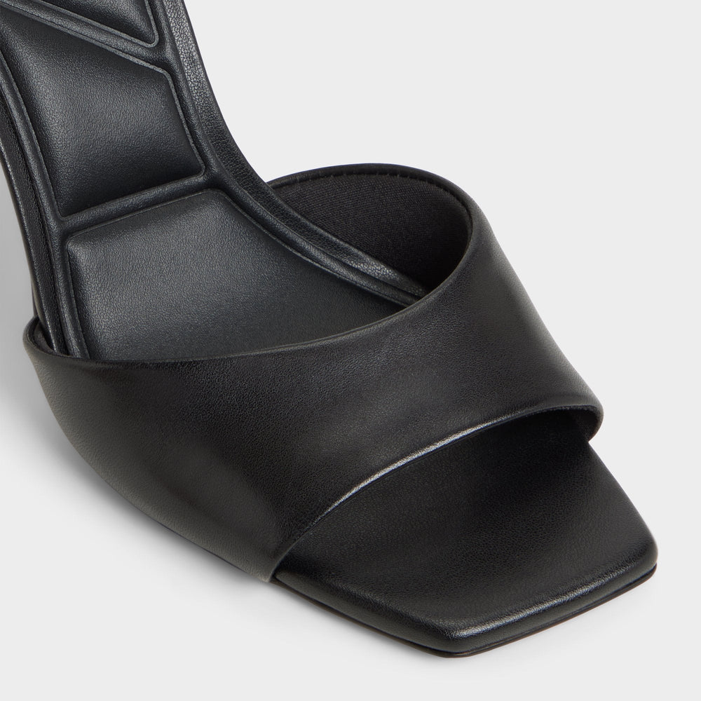 Jennifer in Black - Heeled mule, Stiletto heel