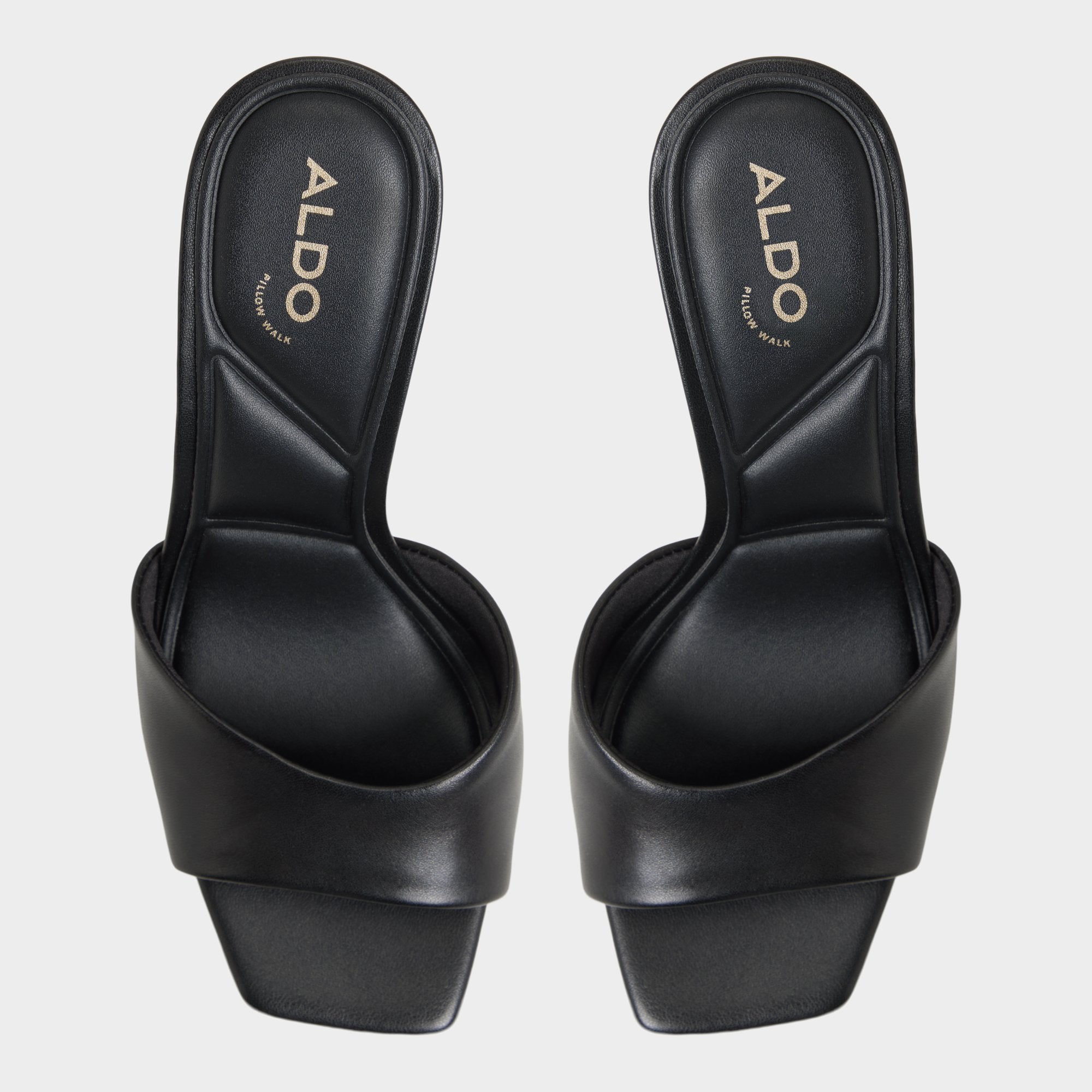 Jennifer in Black - Heeled mule, Stiletto heel