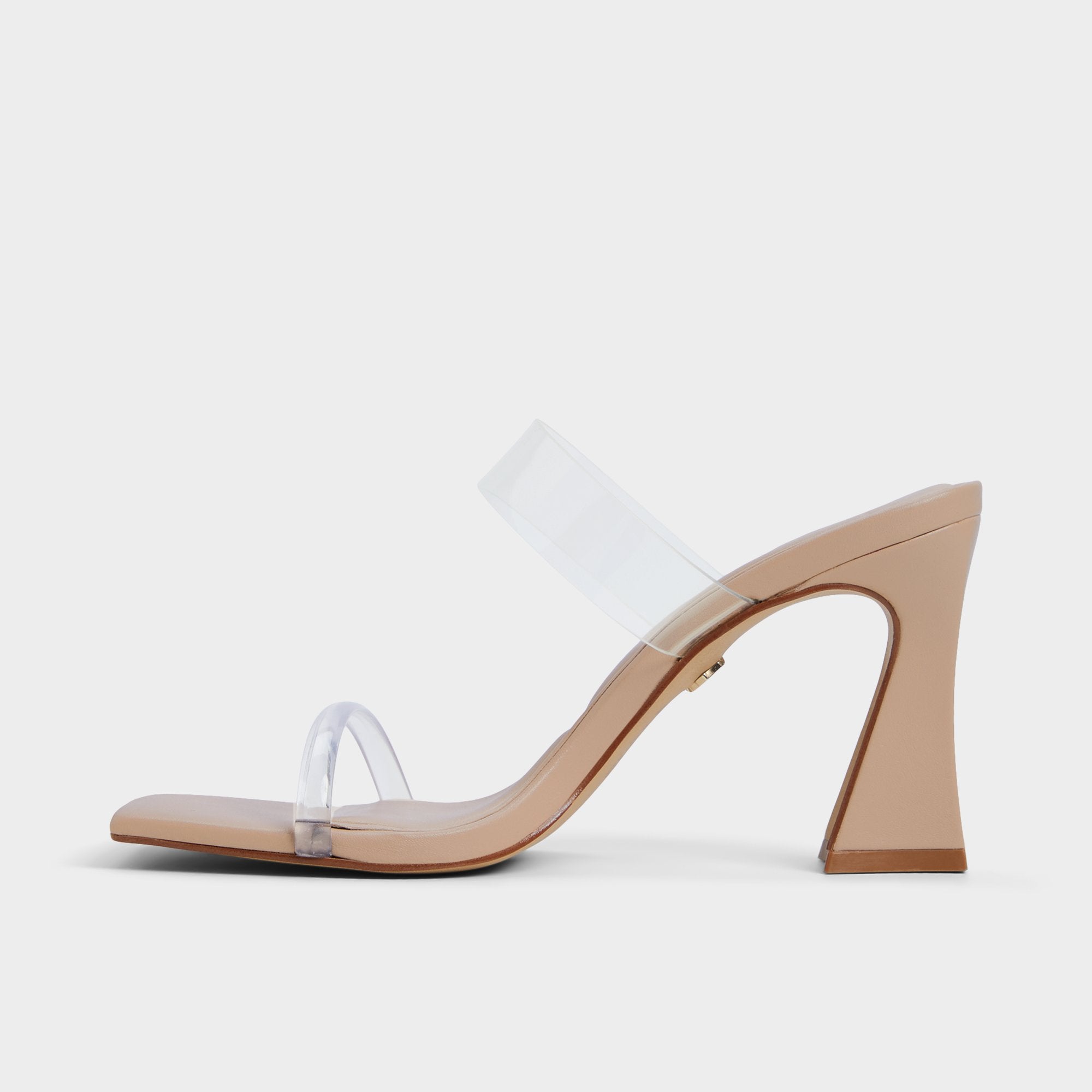 Calley Tan Women's Heeled mules - Heeled mule, Block heel