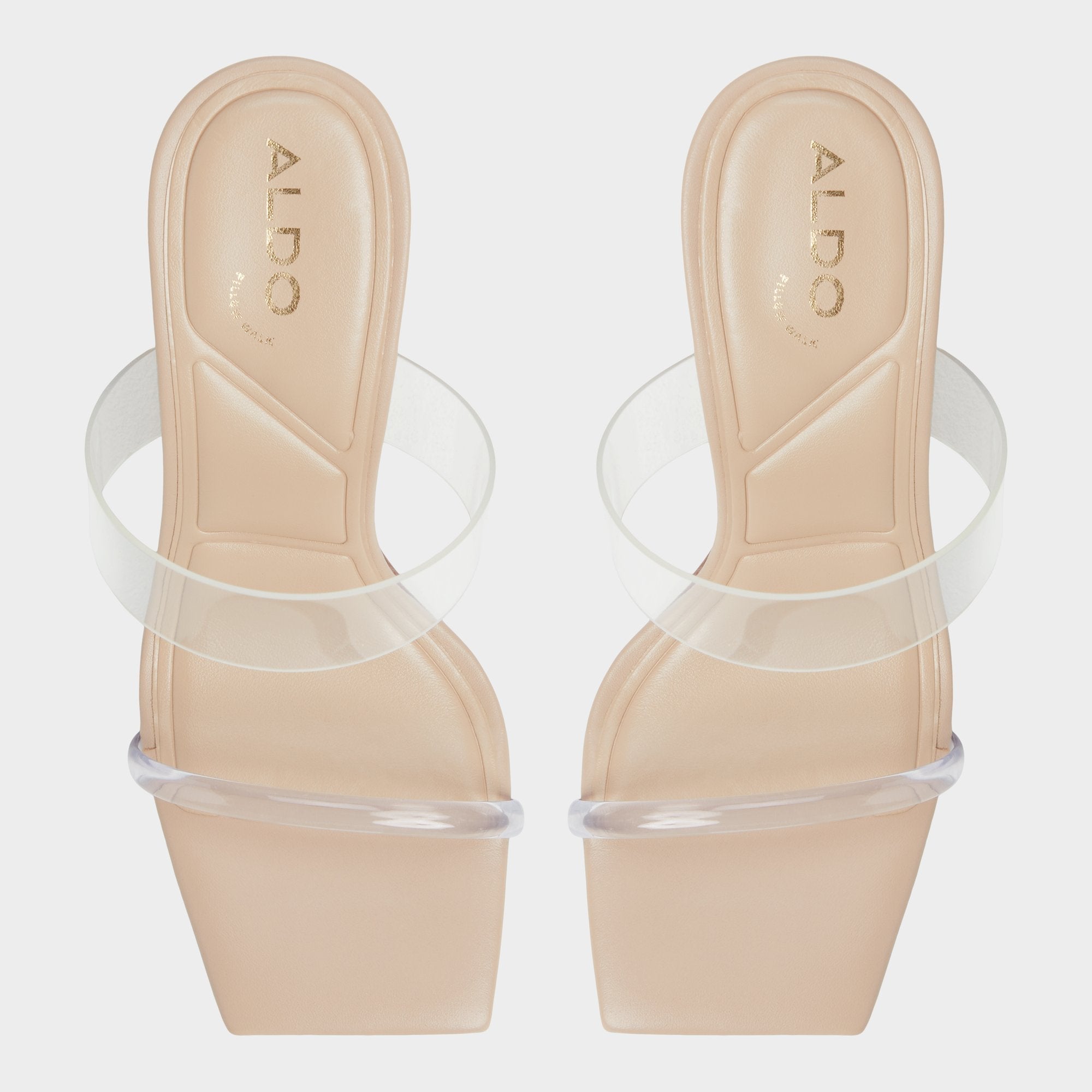 Calley Tan Women's Heeled mules - Heeled mule, Block heel