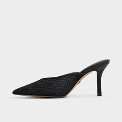 Gamilia Black Women's Kitten heels - Heeled mule, Kitten heel