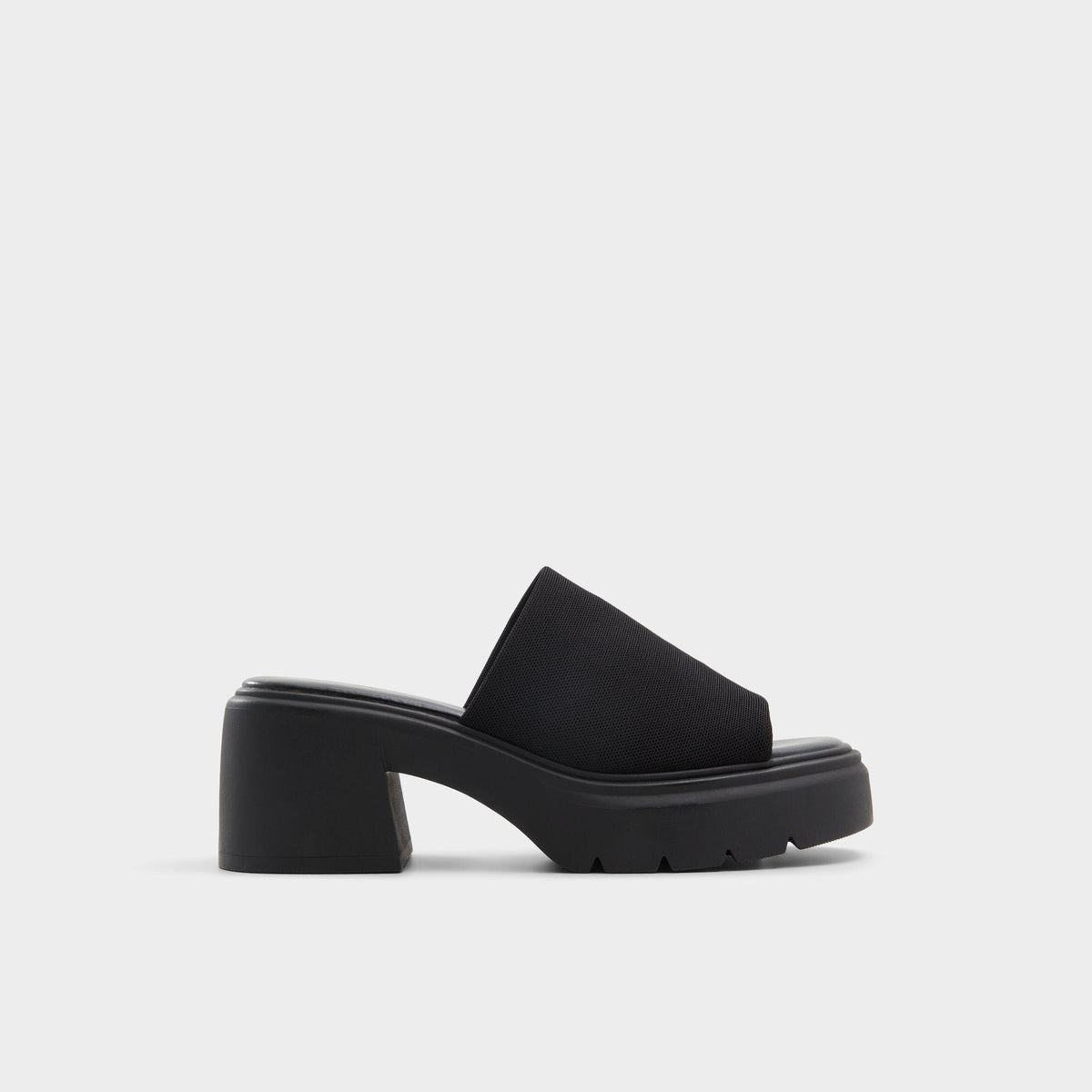 Harrietta Black Women's Wedges - Heeled mule, Block heel