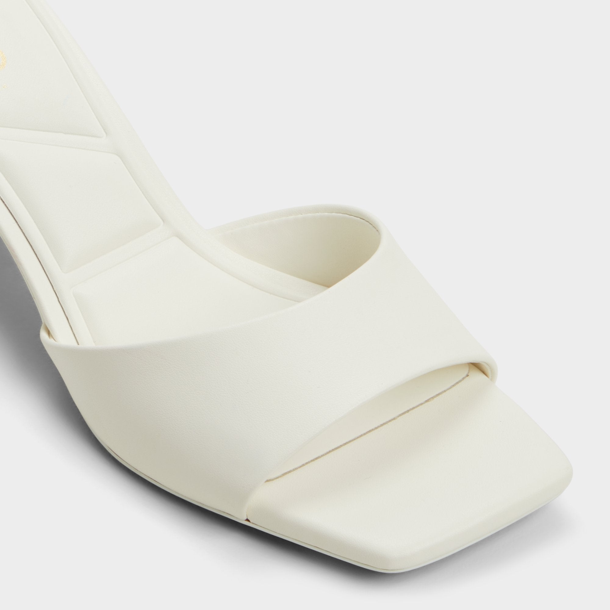 Enchanting White Women's Heeled mules - Heeled mule, Kitten heel