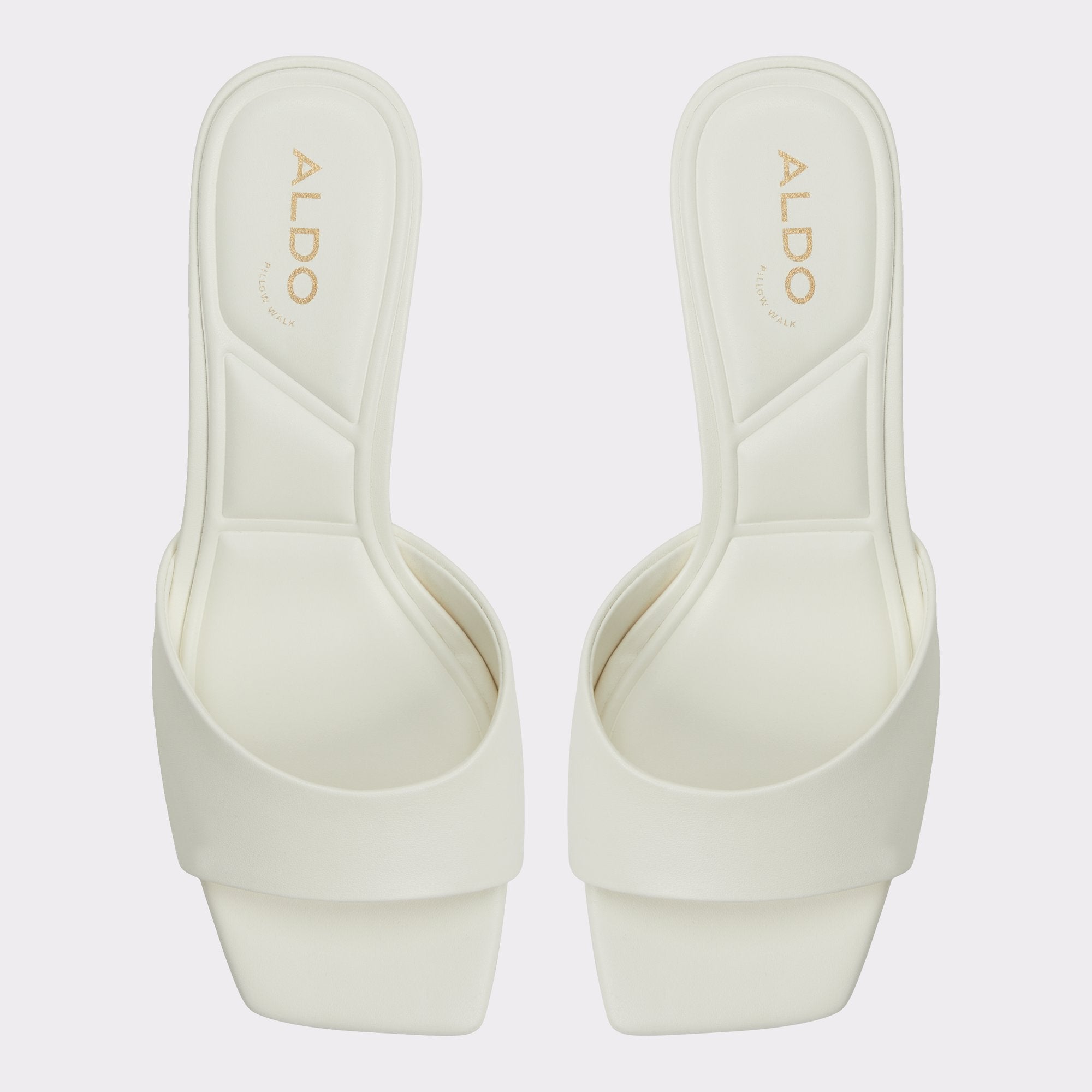 Enchanting White Women's Heeled mules - Heeled mule, Kitten heel