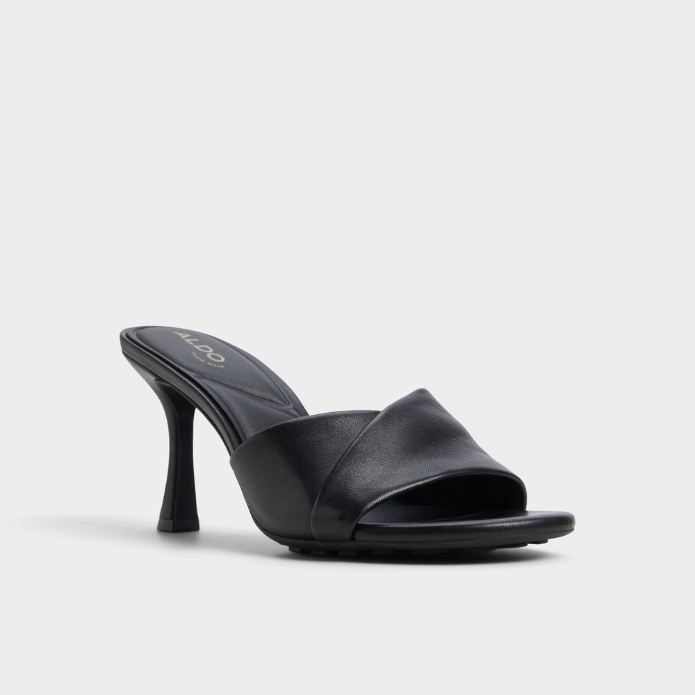 Lyhanna Black Women's Heeled mules - Heeled mule, Stiletto heel