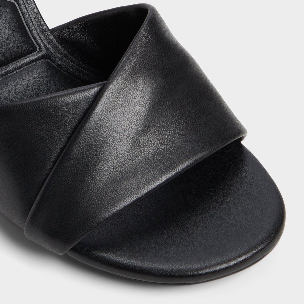 Lyhanna Black Women's Heeled mules - Heeled mule, Stiletto heel
