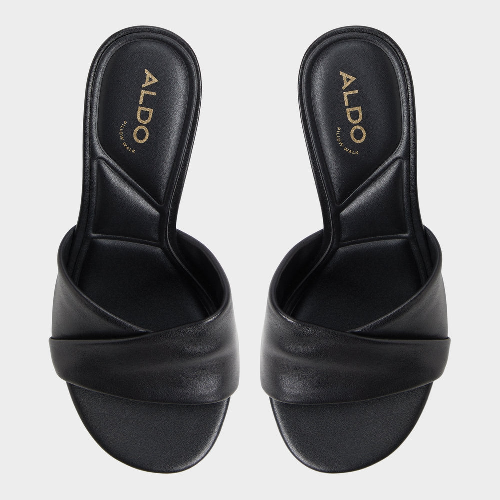 Lyhanna Black Women's Heeled mules - Heeled mule, Stiletto heel