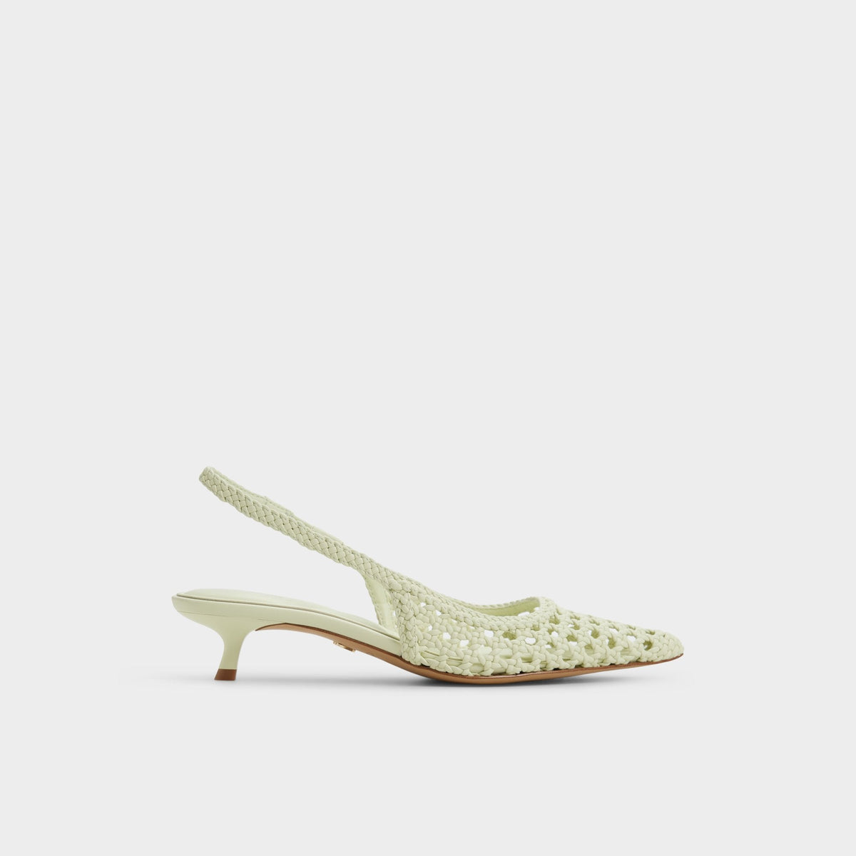 Violettia in Other Green - Sling back high heel, Kitten heel