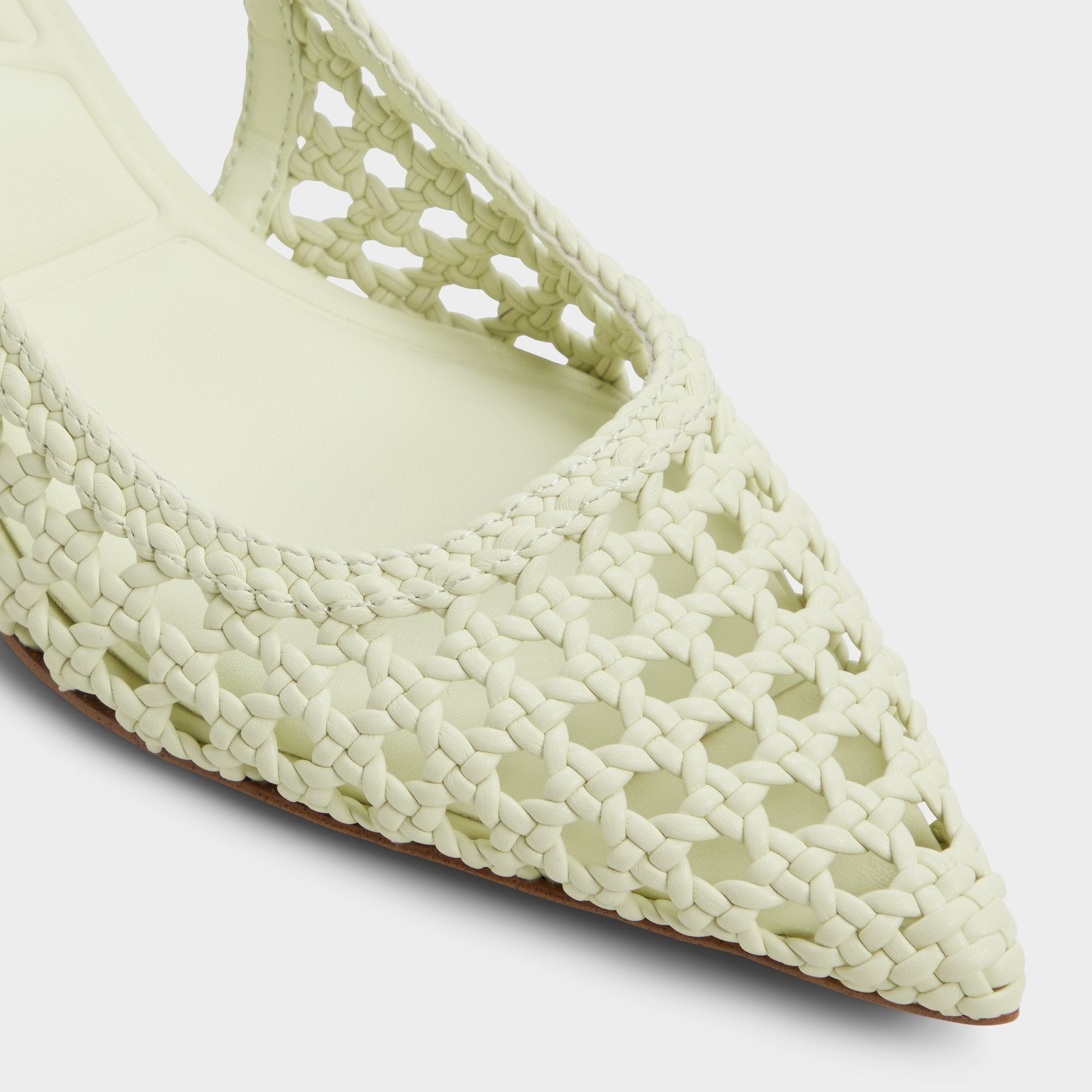 Violettia in Other Green - Sling back high heel, Kitten heel
