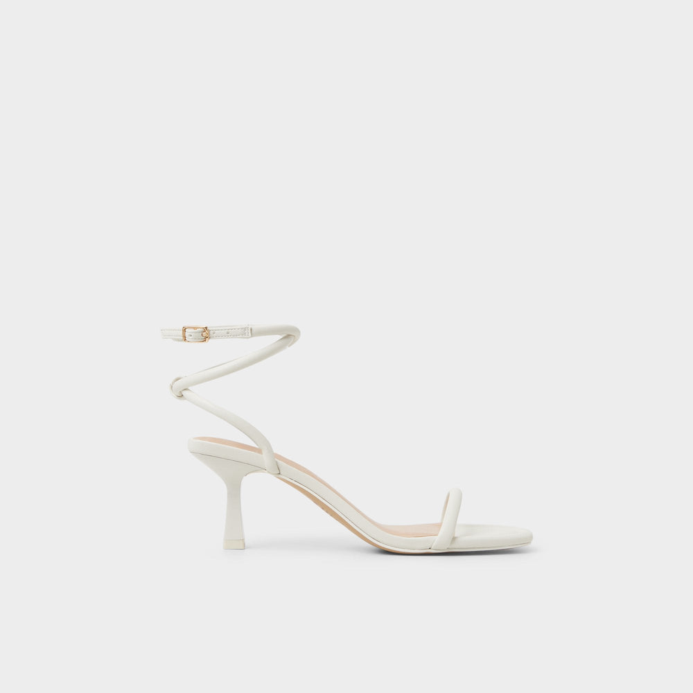 Demmi White Women's Strappy sandals - , Kitten heel