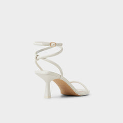 Demmi White Women's Strappy sandals - , Kitten heel