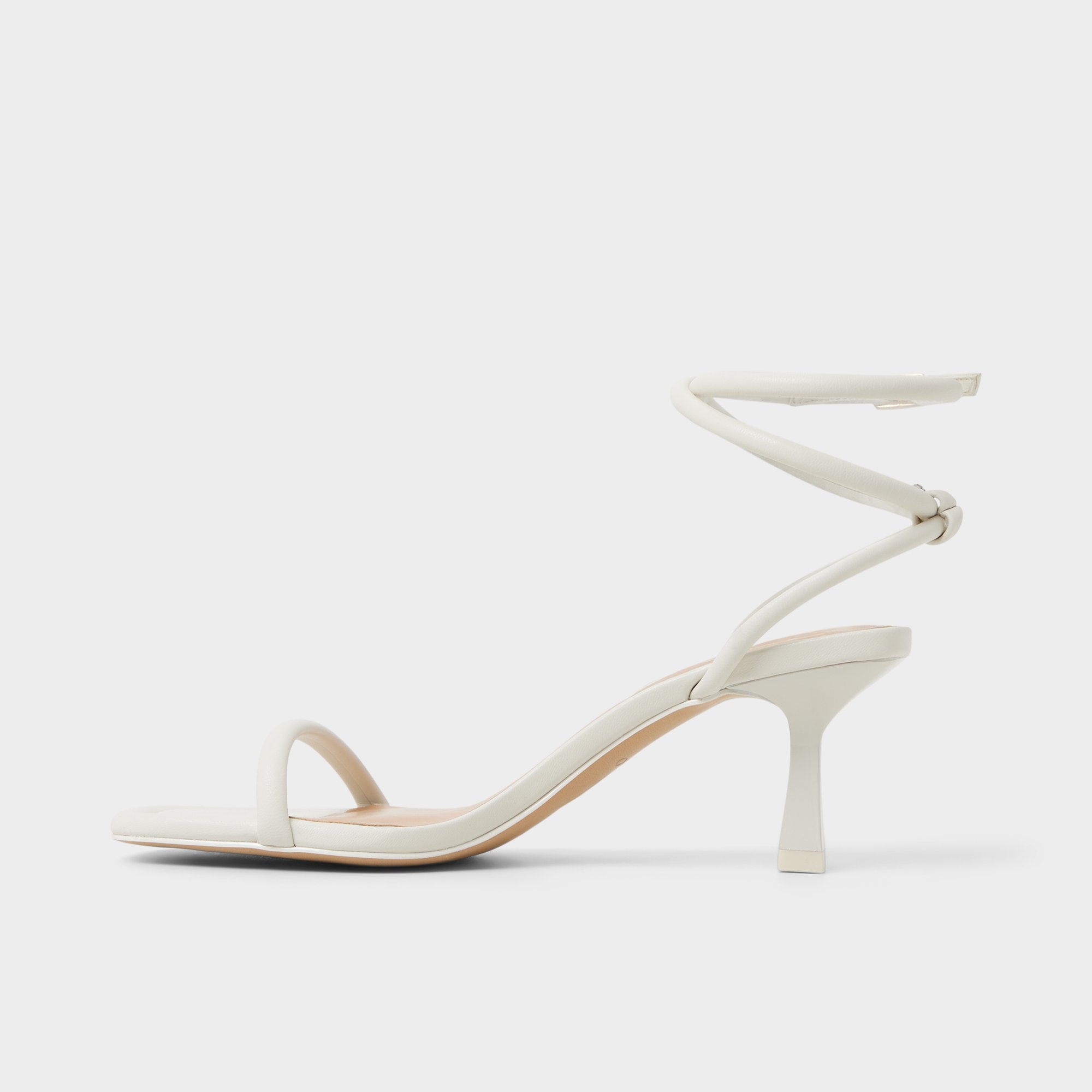 Demmi White Women's Strappy sandals - , Kitten heel