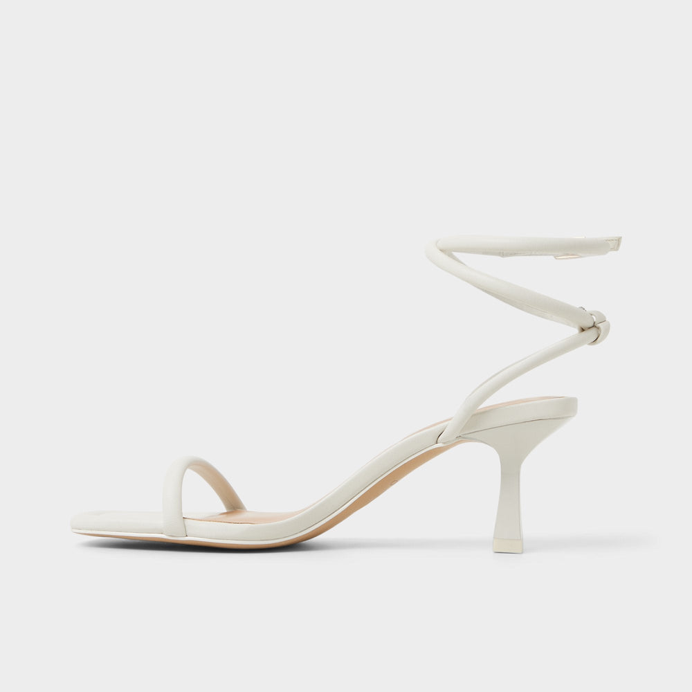 Demmi White Women's Strappy sandals - , Kitten heel