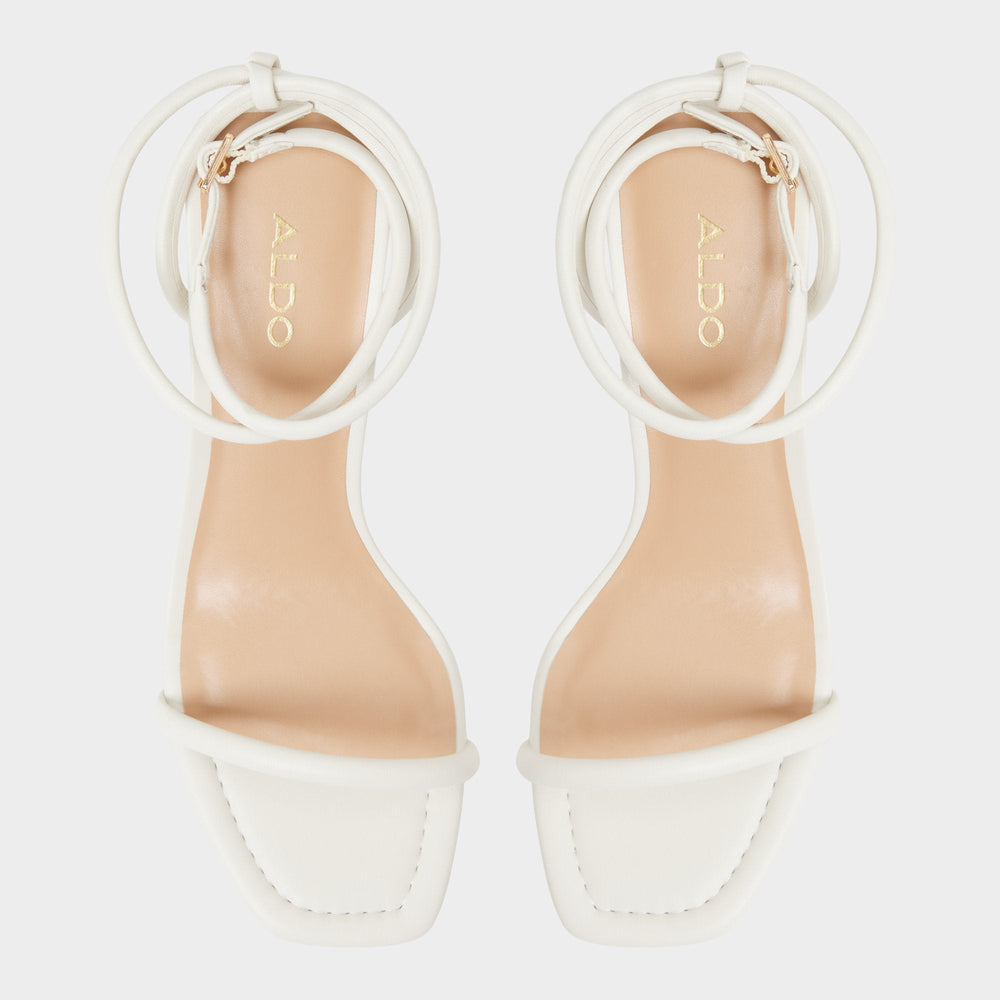 Demmi White Women's Strappy sandals - , Kitten heel
