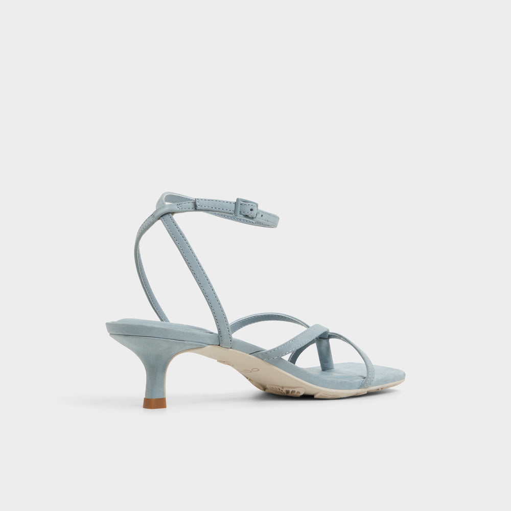 Soffie Other Blue Women's Strappy sandals - Strappy heeled sandal, Kitten heel