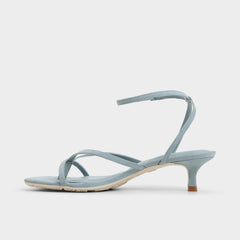 Soffie Other Blue Women's Strappy sandals - Strappy heeled sandal, Kitten heel