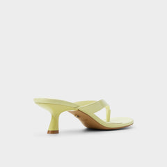 Jump Other Yellow Women's Strappy sandals - Heeled flip flop, Kitten heel