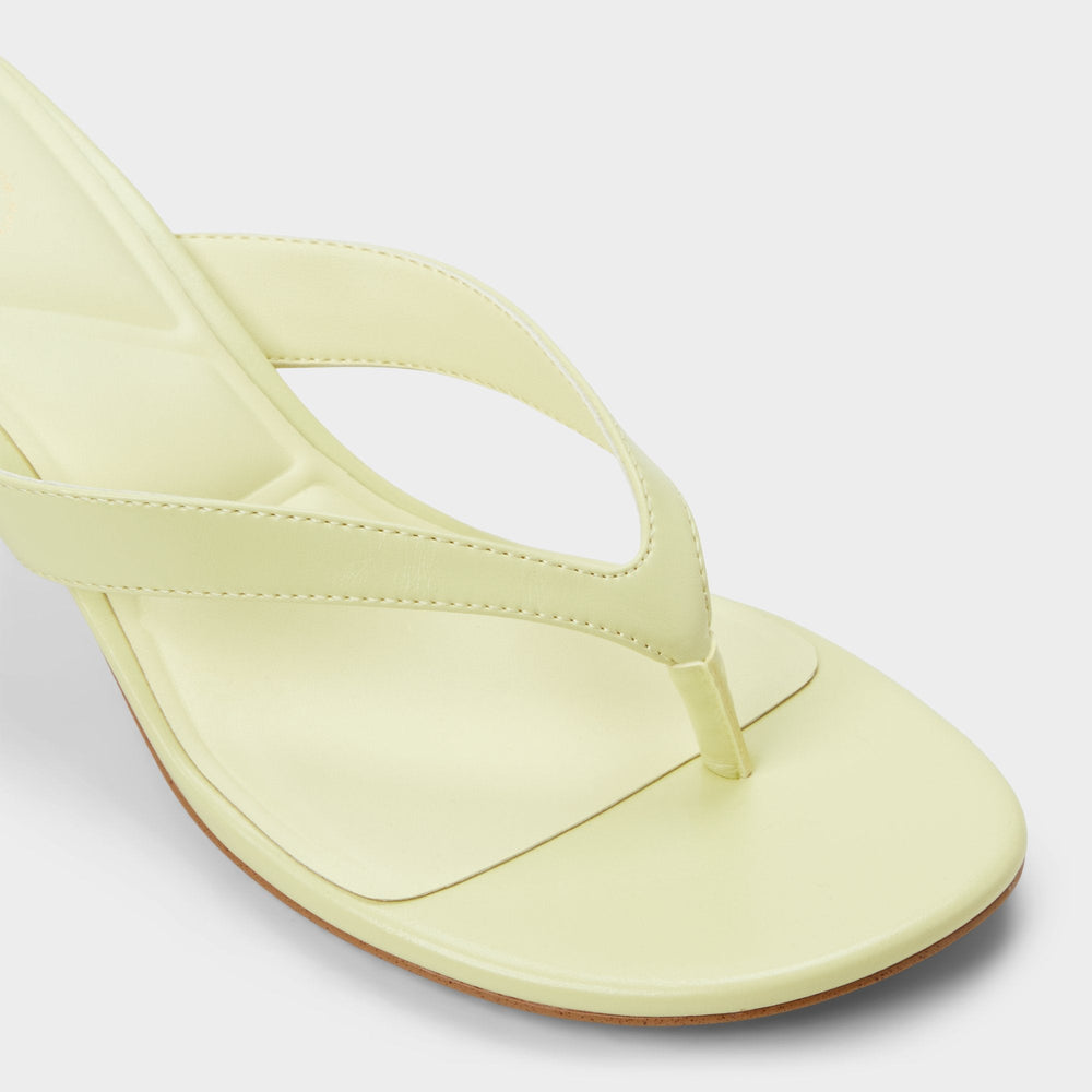 Jump Other Yellow Women's Strappy sandals - Heeled flip flop, Kitten heel