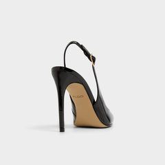 Stessysling Black Women's Pumps - Sling back high heel, Stiletto heel