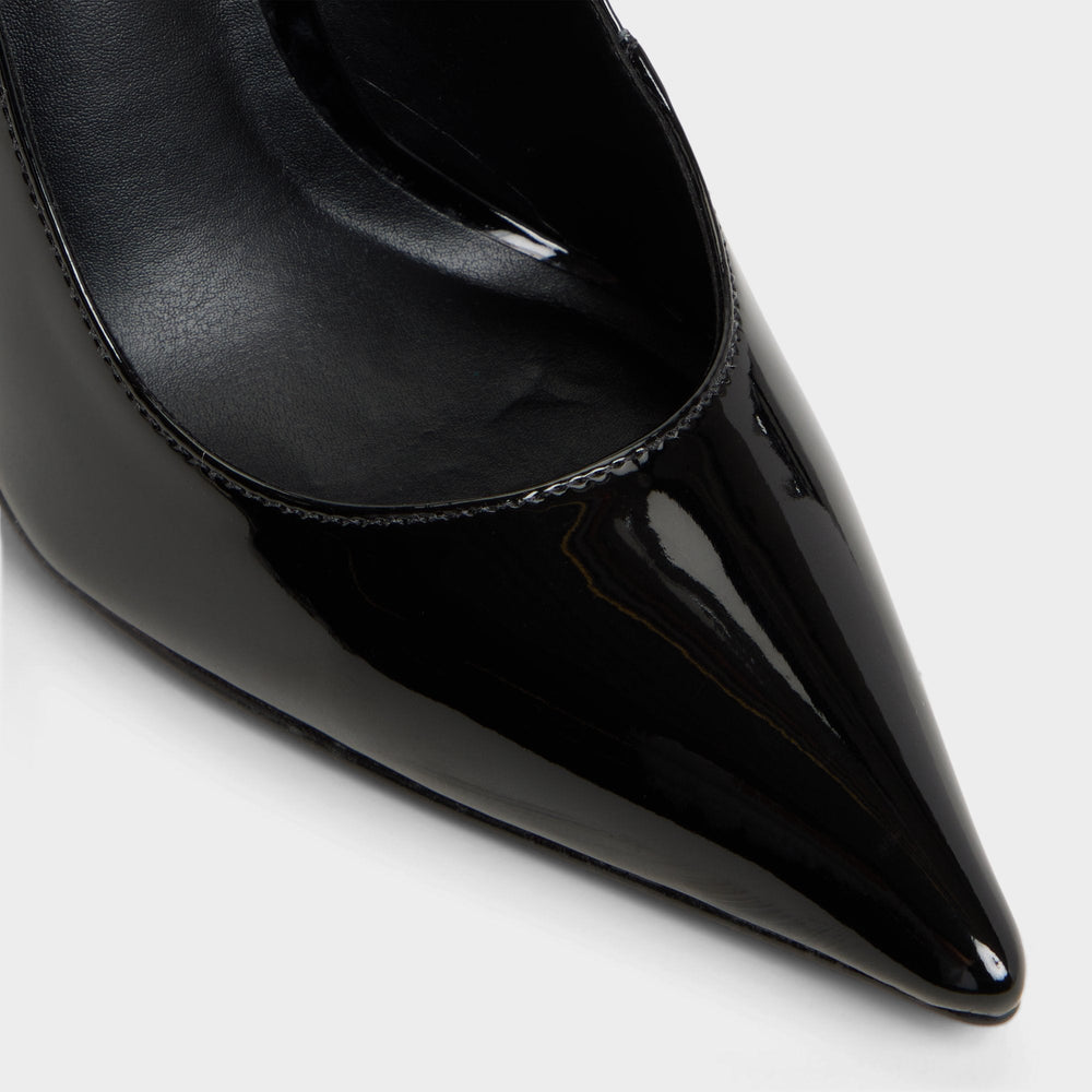 Stessysling Black Women's Pumps - Sling back high heel, Stiletto heel