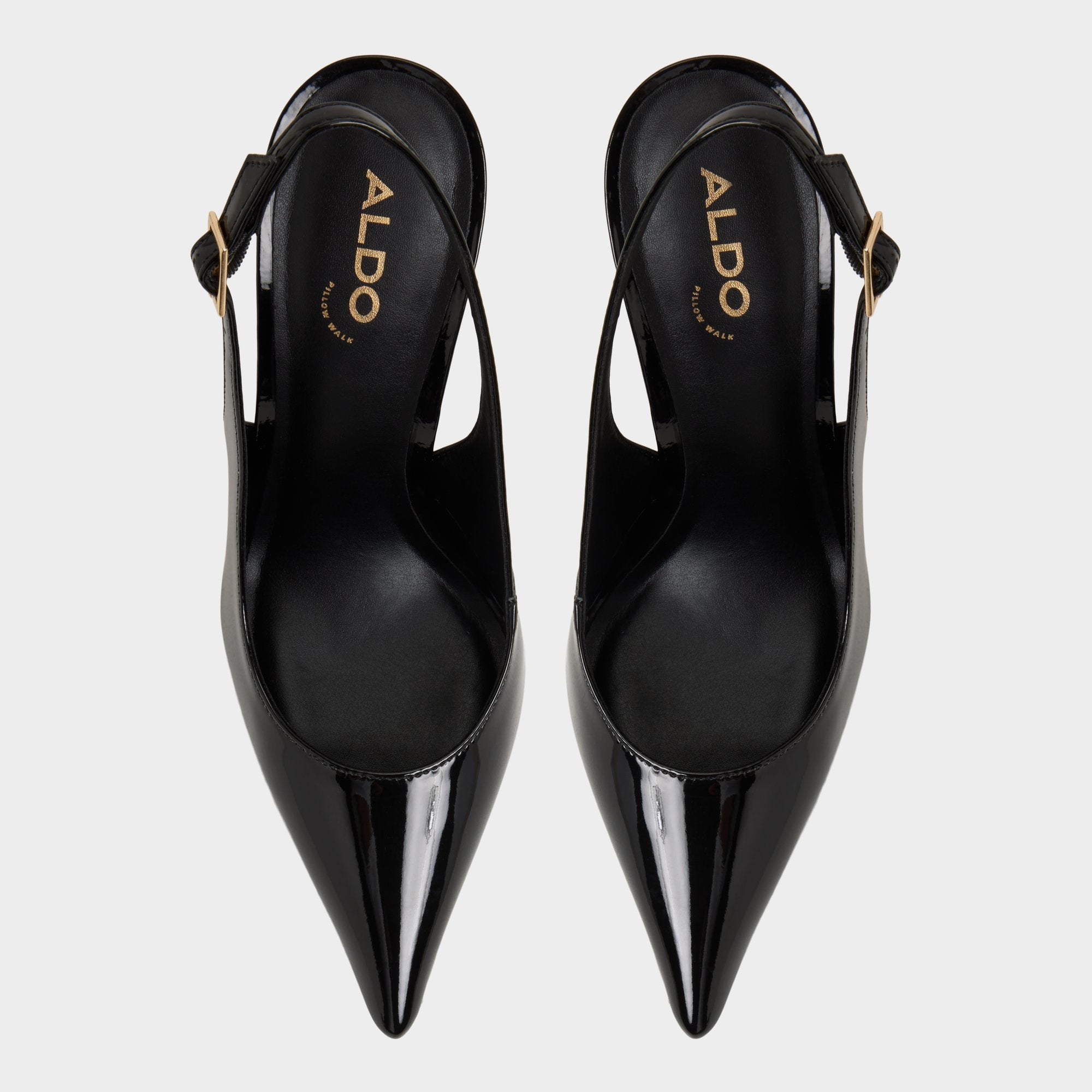 Stessysling Black Women's Pumps - Sling back high heel, Stiletto heel