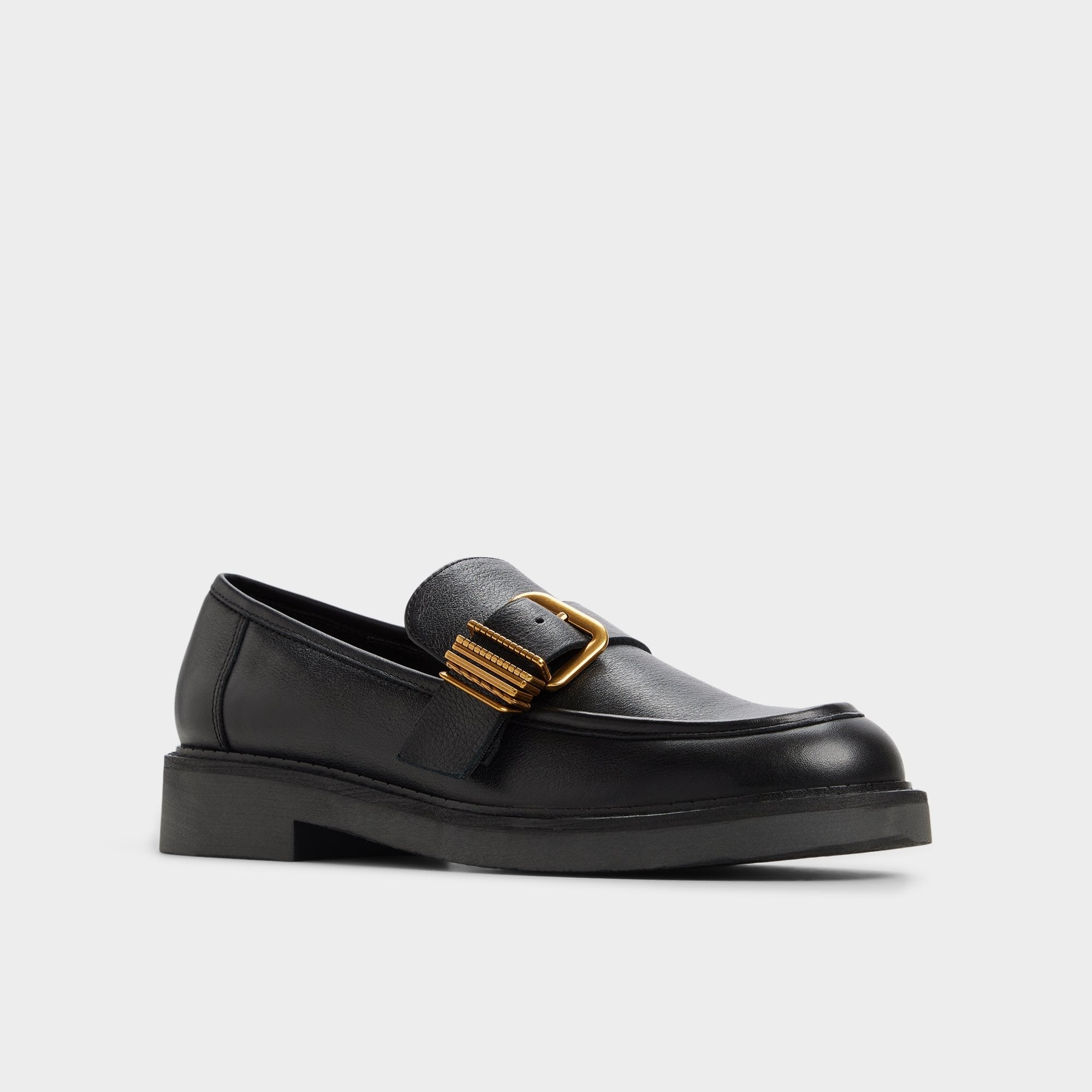 Kalya in Black - Loafer, Block heel