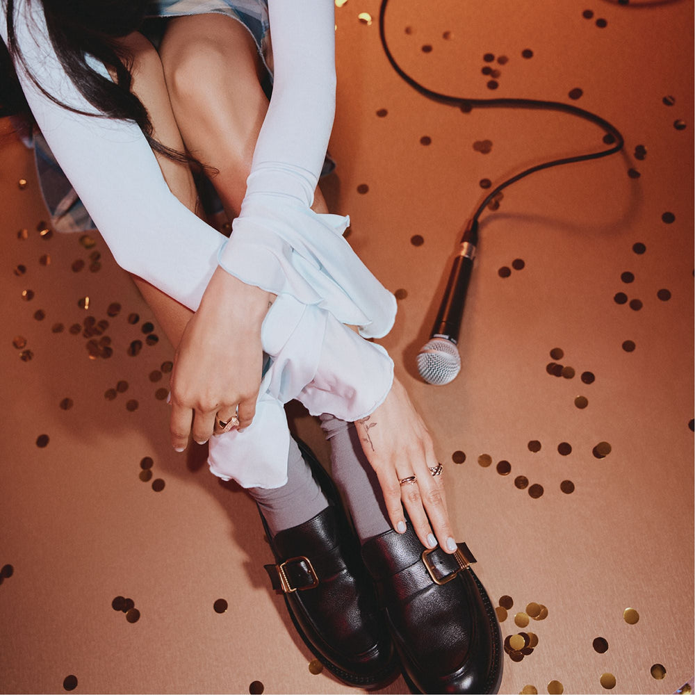 Kalya in Black - Loafer, Block heel