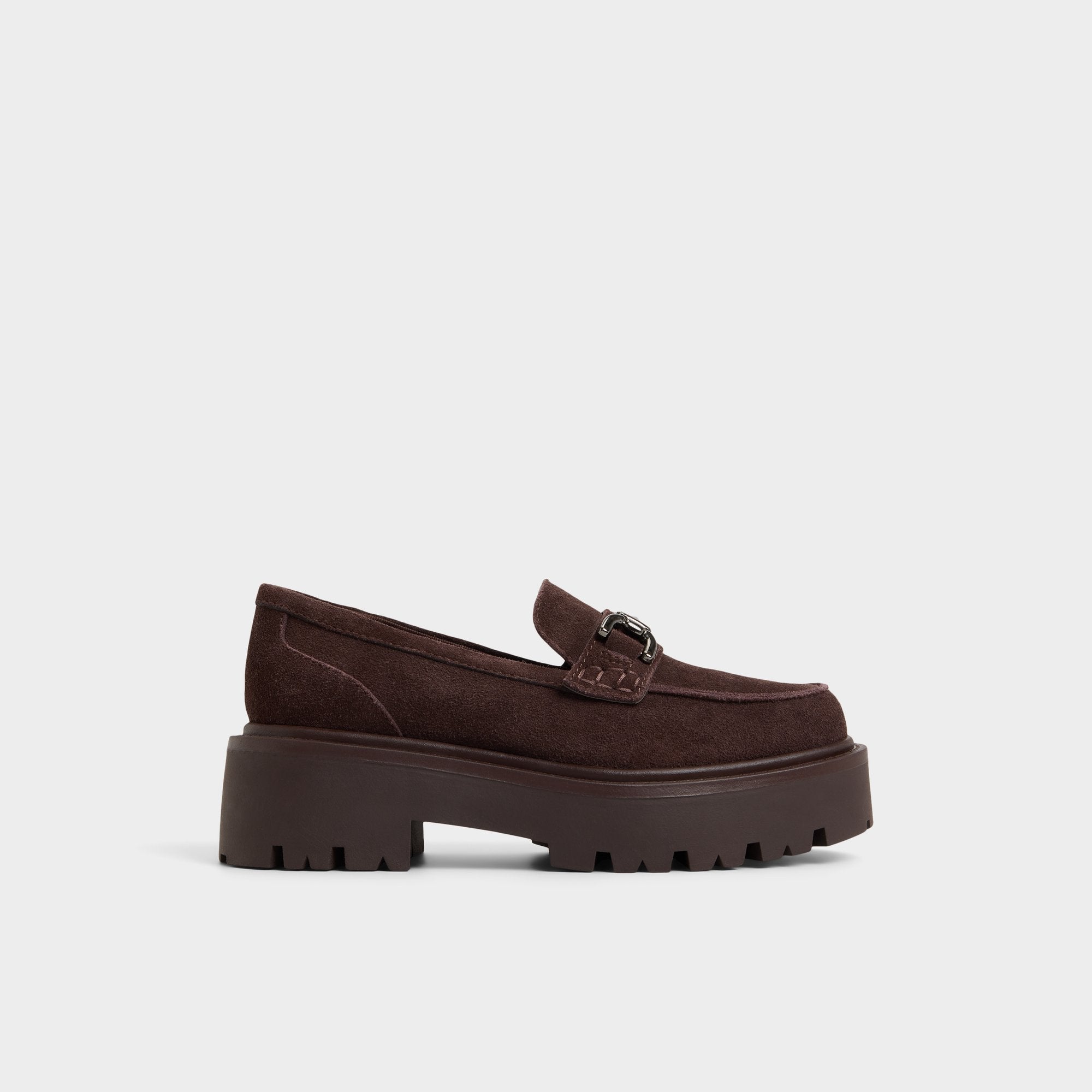 Oneameth in Dark Brown - Loafer, Lug sole
