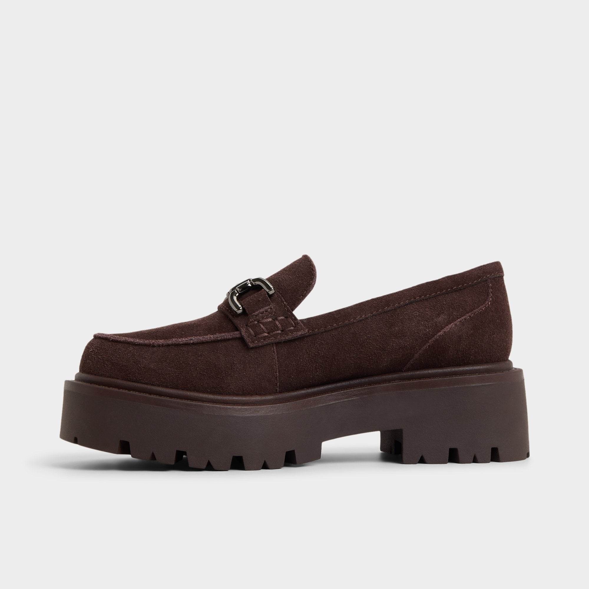 Oneameth in Dark Brown - Loafer, Lug sole