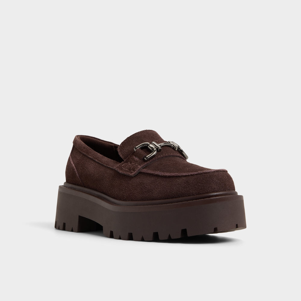 Oneameth in Dark Brown - Loafer, Lug sole
