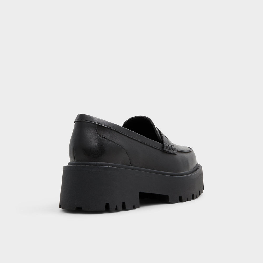 Cadaycia Black Women's Loafers & Oxfords - Loafer, Lug sole