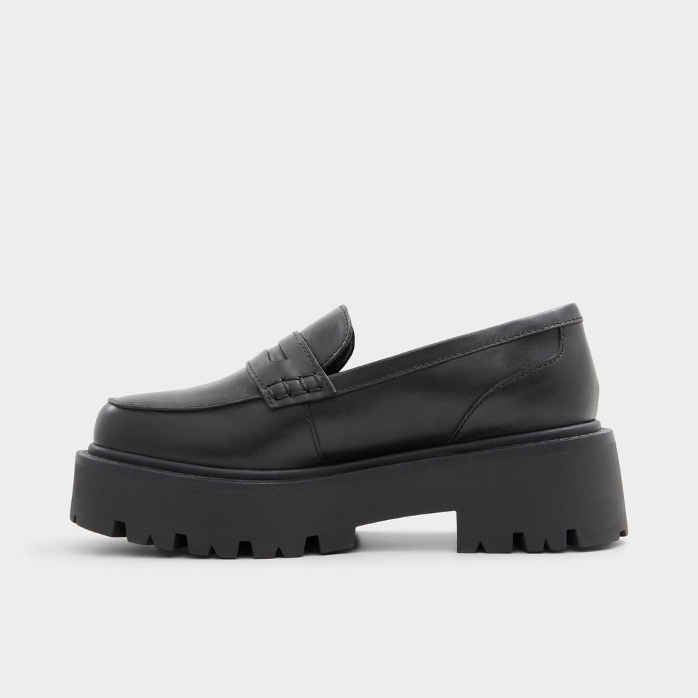 Cadaycia Black Women's Loafers & Oxfords - Loafer, Lug sole