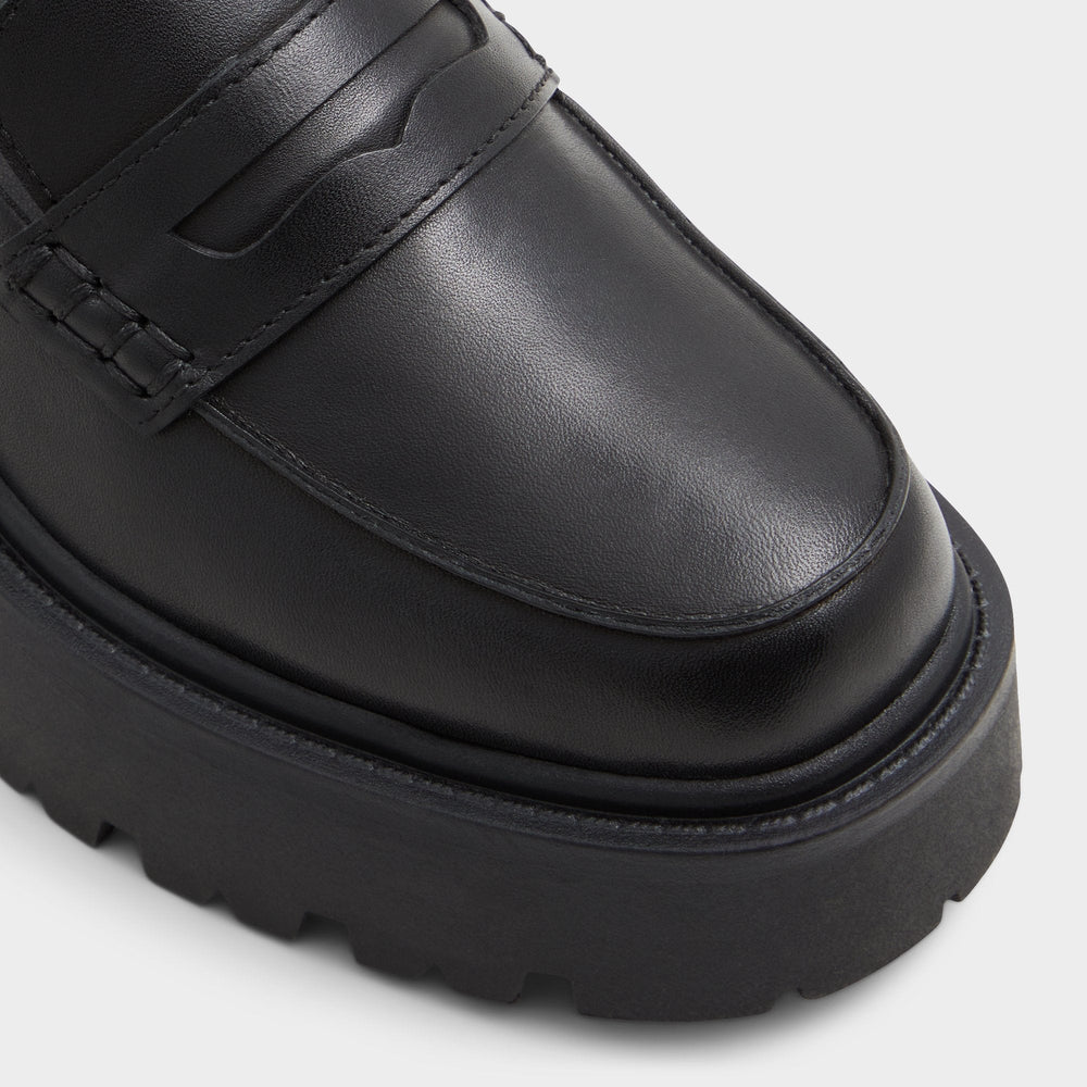 Cadaycia Black Women's Loafers & Oxfords - Loafer, Lug sole