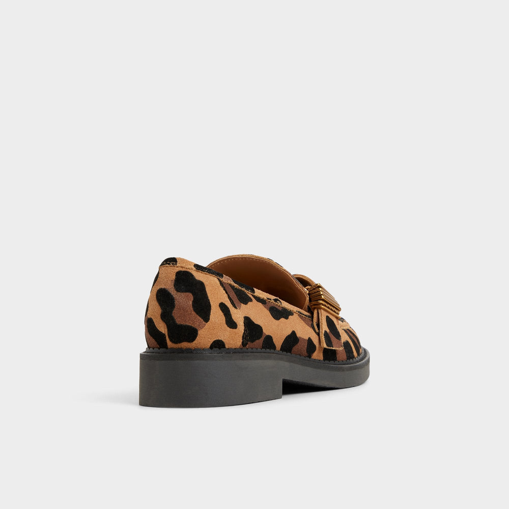 Kalya in Brown Multi - Loafer, Block heel