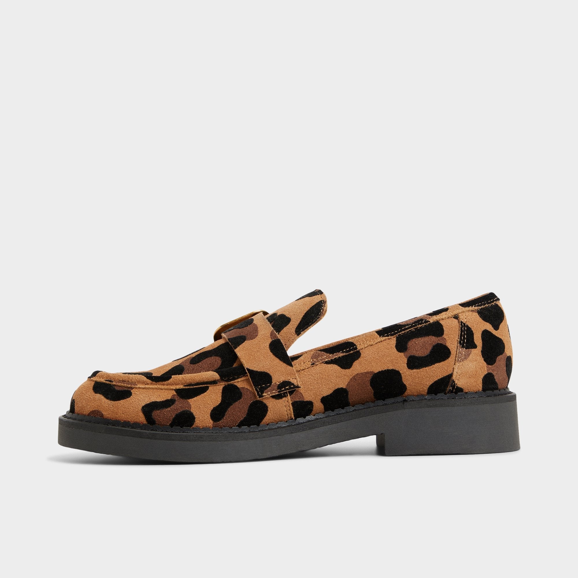 Kalya in Brown Multi - Loafer, Block heel
