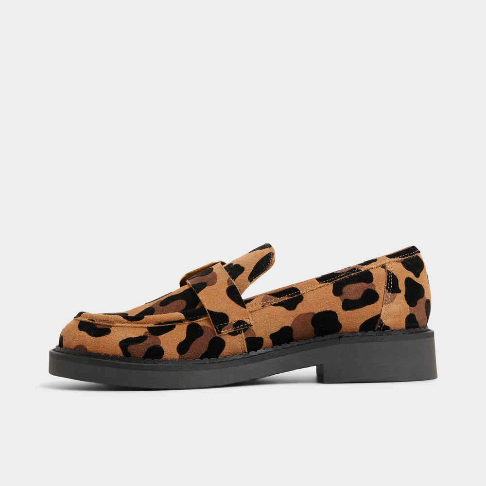 Kalya in Brown Multi - Loafer, Block heel